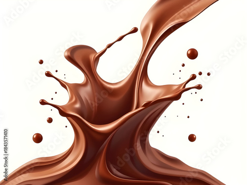 melted chocolate splash wallpaper background, chocolate liquid splash texture design, creamy cocoa splash backdrop, flowing chocolate sauce background, dark chocolate liquid texture, realistic melted 