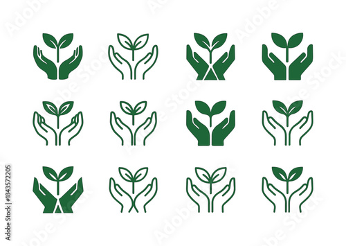 Environmental Icon Set. environmental activism. Icon set. Set Lo