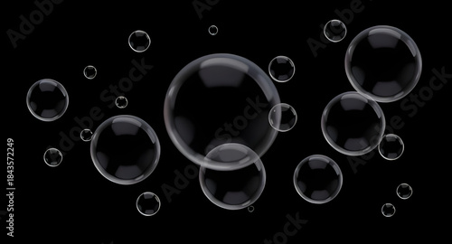 bubble texture, black background bubbles, abstract bubbles, liquid bubbles, air bubble pattern, floating spheres, transparent spheres, shiny spheres, glossy texture, soap foam, water foam, underwater 