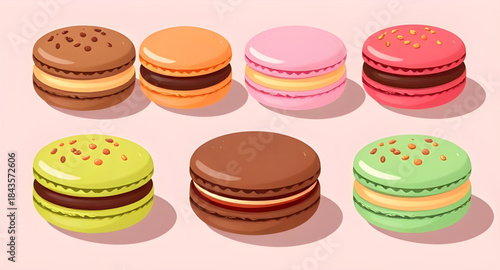 macaronset, macaroonset, dessertset, sweetset, bakeryset, pastryset, cookieset, foodset, iconset, vectorset, illustrationset, clipartset, cartoonset, kawaiiset, pastelset, colorfullset, cutedesign, fo