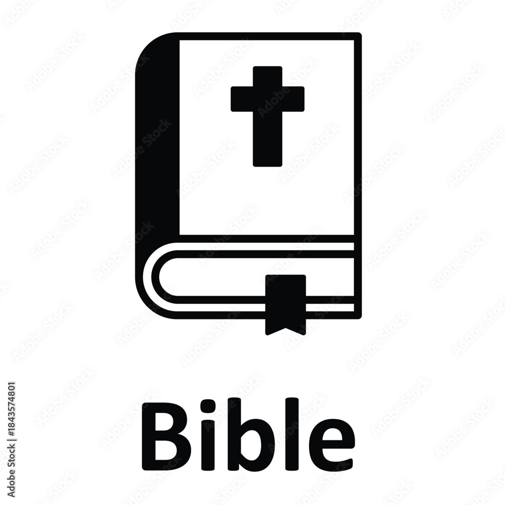 Fototapeta premium Bible Vector icon which can easily modify or edit