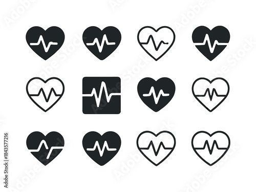 Checkup Icon Variations. The importance of regular checkups. Ico
