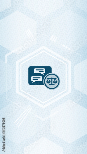 Data Protection Law Vector Graphic - Chat Communication Privacy and GDPR svg