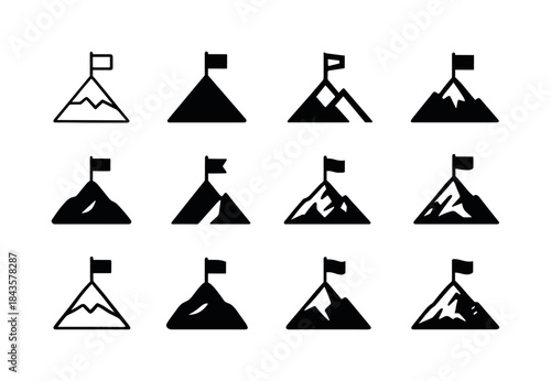 Victorious Journey Icons. victorious journey. Icon set. Set Logo