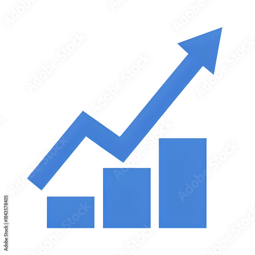 business graph icon,business graph with arrow