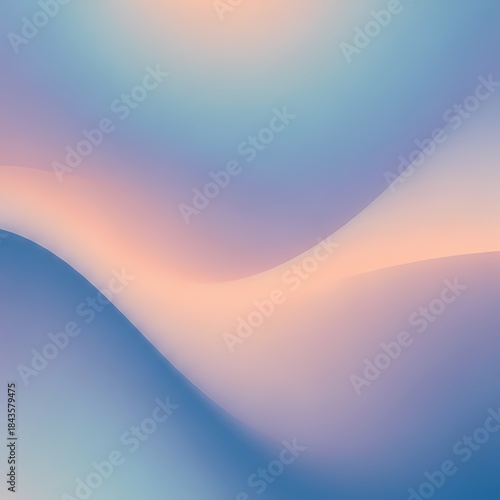 Fluid Abstract: A smooth blend of colors creates a serene and abstract visual, forming soft waves that evoke a sense of calm and fluidity.