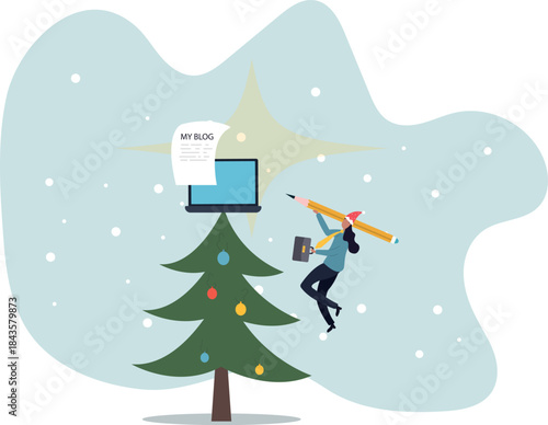 Content writer or blogger, start new blog writing article online or journalism, storytelling and social marketing.about a man and his life.