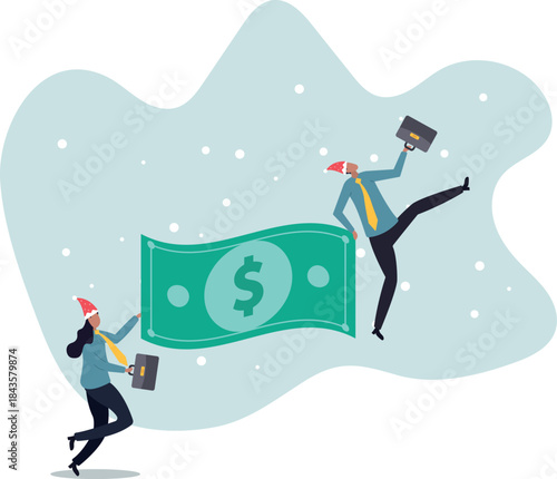 People carry money dollar banknote metaphor of capital, salary or income, wages to pay and purchase value, banking and investment,about a man and his life.