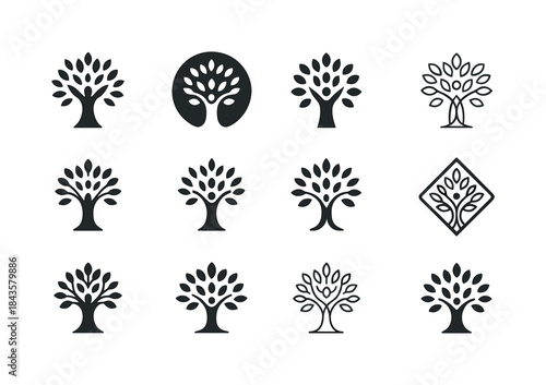 Utopia Logo Collection. utopia. Icon set. Set Logo of utopia: fl