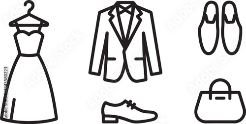 Formal Dress and Suit Outfit Set