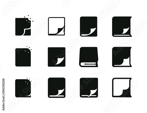 Dusty Tome Icons. dusty tome. Icon set. Set Logo of dusty tome: