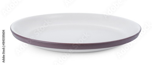empty plate isolated on white background.