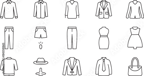 Modern Business Clothing and Accessories Set