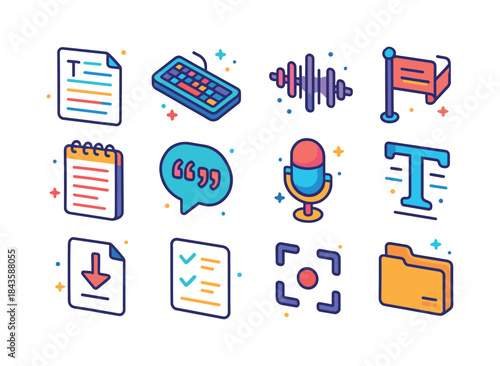 Colorful Isometric Icons. Video transcription. Colorful isometri