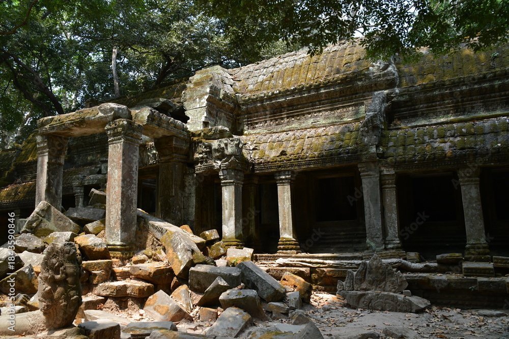 Naklejka premium カンボジア シェムリアップ遺跡群 タ・プローム