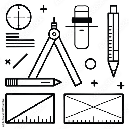 vector set of tools for design