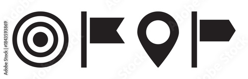 location pin place marker. Location icon. Map marker pointer icon set. GPS location symbol collection. Map Marker Illustration. Destination Symbol. Pointer Logo. Vector illustration