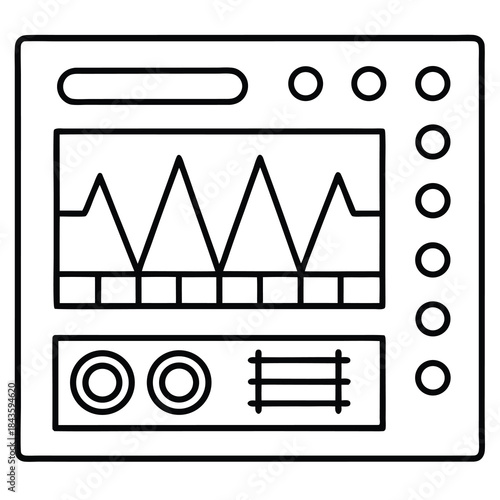radio icon vector illustration