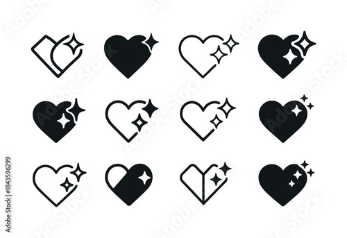 Dreams Logo Variations. Dreams coming true. Icon set. Set Logo o