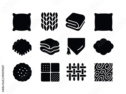 Soft Textures Icons. Soft textures. Solid icon set of soft textu