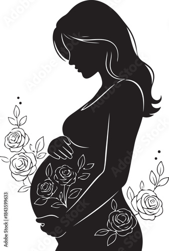 Floral Pregnancy Silhouette – Celebration of Motherhood
Expecting Mother with Flowers – Elegant Maternity Art
Motherhood Bloom – Pregnant Woman Floral Silhouette