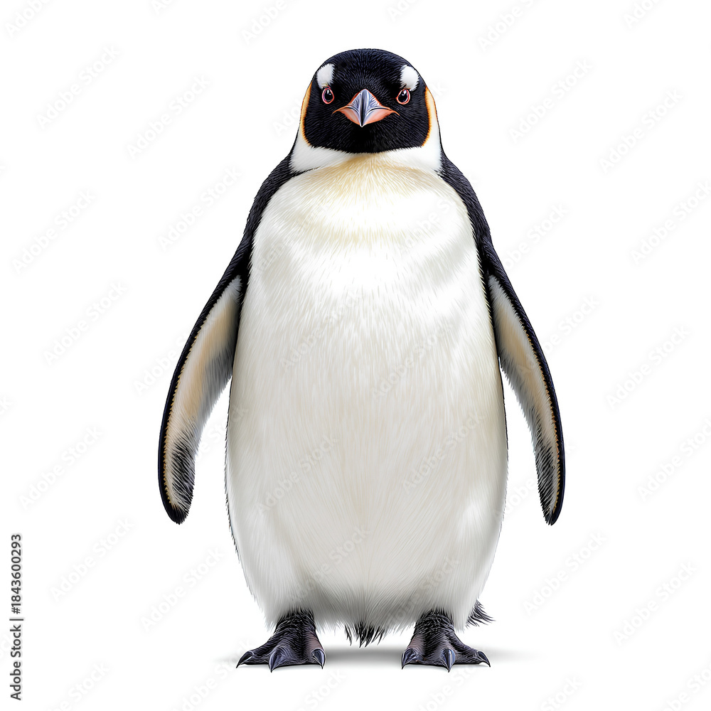 Fototapeta premium isolated emperor penguin