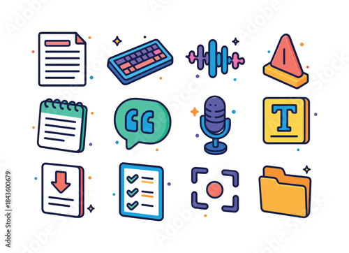 Colorful Isometric Icons. Video transcription. Colorful isometri