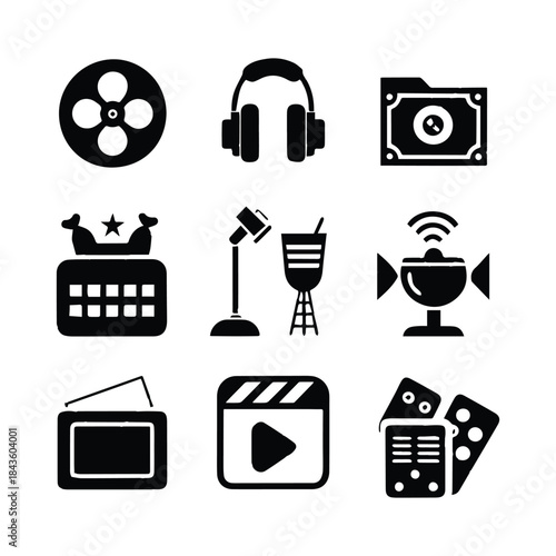 Entertainment and Media Vector Icon
