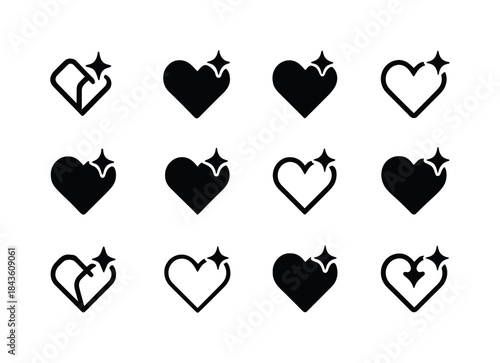 Dreams Logo Variations. Dreams coming true. Icon set. Set Logo o