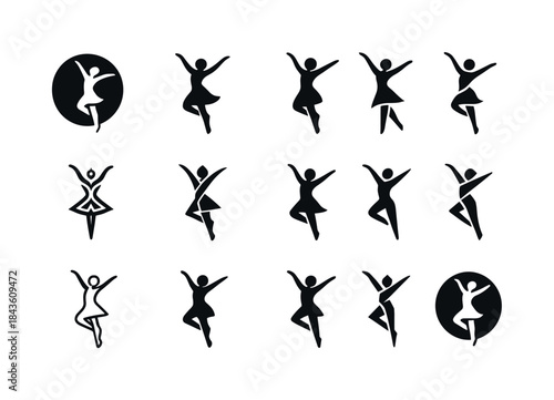 Joyful Activities Icon Set. People engaged in activities that br