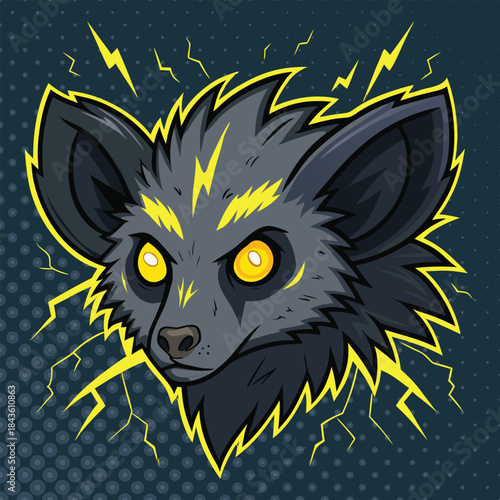 Regal Dragon Mascot Illustration with Golden Crown, Symbolizing Power and Majestic Fantasy