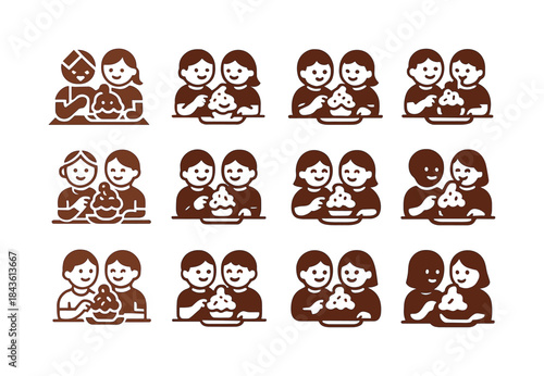 Edible Art Icons. kids making and eating art (edible craft proje