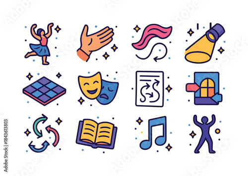 Creative Dance Icons. Creative Dance for Storytelling and Narrat