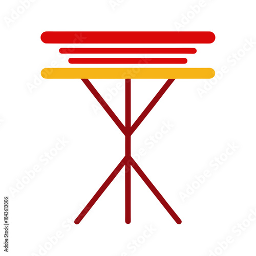 vector clip art drying rack on white background for web and graphic design