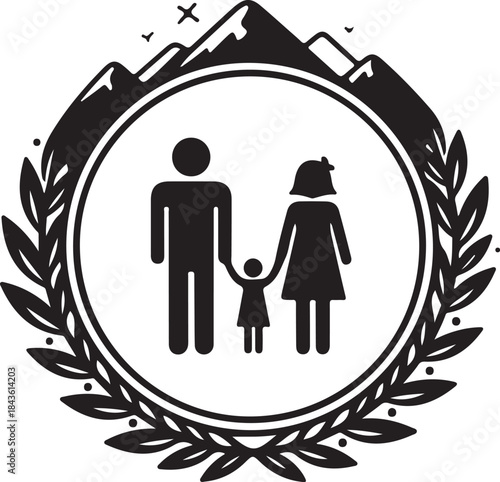 Happy Family Walking Together with Their Dog
Family Silhouette Stroll in the Park
Parents and Children Enjoying a Walk with Pet