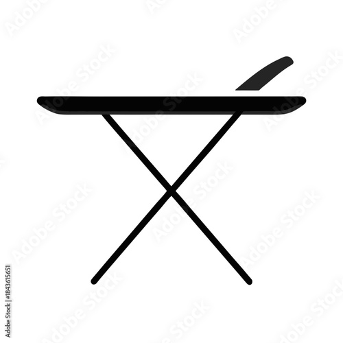 vector clip art ironing board on white background for web and graphic design