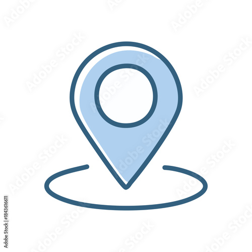 シンプルな位置情報ピンアイコン – マップ・GPS・ナビゲーション

Simple Location Pin Icon – Map, GPS, Navigation Symbol