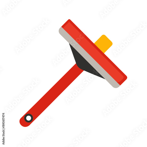 vector clip art squeegee on white background for web and graphic design