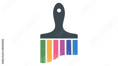 Colorful paintbrush