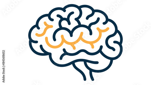 Abstract brain illustration