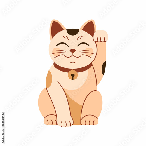 A charming cat with a cheerful expression raises its paw in a playful manner, capturing the essence of joy and companionship that pets bring to our lives.