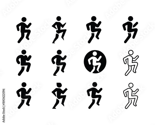 HIIT Logo Variations. High-Intensity Interval Training (HIIT). I