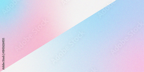light blue and pink gradient abstract background with gain noise texture effect. artistic blur fluid. Abstract neutral horizontal background. Abstract pink and white color gradient background.