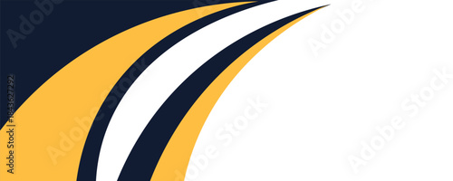 Abstract black and yellow curve or wave shapes on white background. Black yellow silver gradient white box rectangle abstract background vector presentation design. Eps10