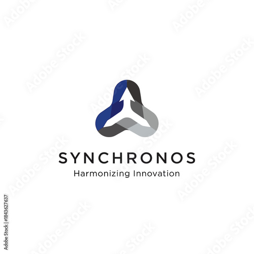 Synchronos Harmonizing Innovation Logo Design.