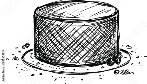 Simple black silhouette vector icon illustration of a leafy potted fern houseplant, representing natural home decor, gardening, vibrant green foliage, and botanical interior design concepts.