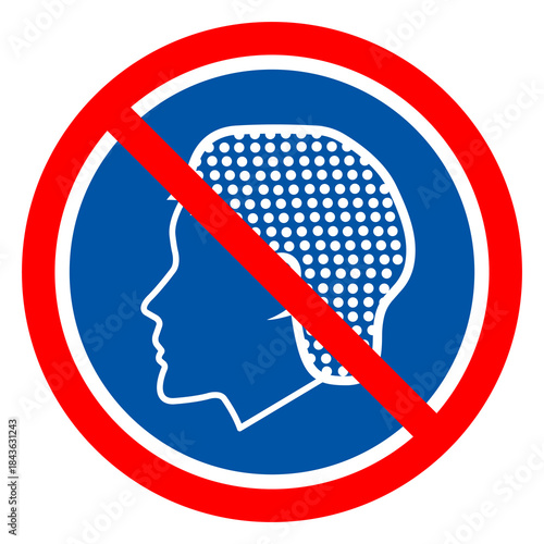 Wear Hair Net Symbol Sign, Vector Illustration, Isolate On White Background Label.EPS10