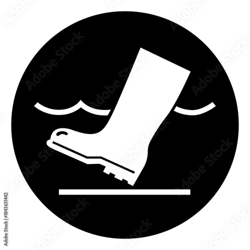 Disinfectant Point Symbol Sign, Vector Illustration, Isolate On White Background Label.EPS10