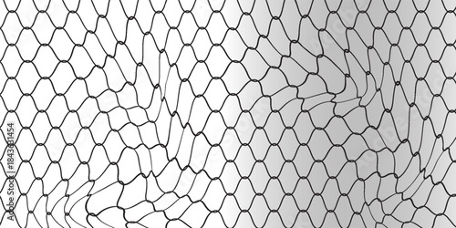 Mesh texture for fishing nets. Seamless pattern for sportswear or soccer goal