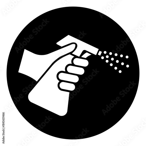 Clean and Disinfect Symbol Sign, Vector Illustration, Isolate On White Background Label.EPS10